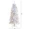 5ft. Pre-Lit White Artificial Christmas Tree, Warm White LED Lights